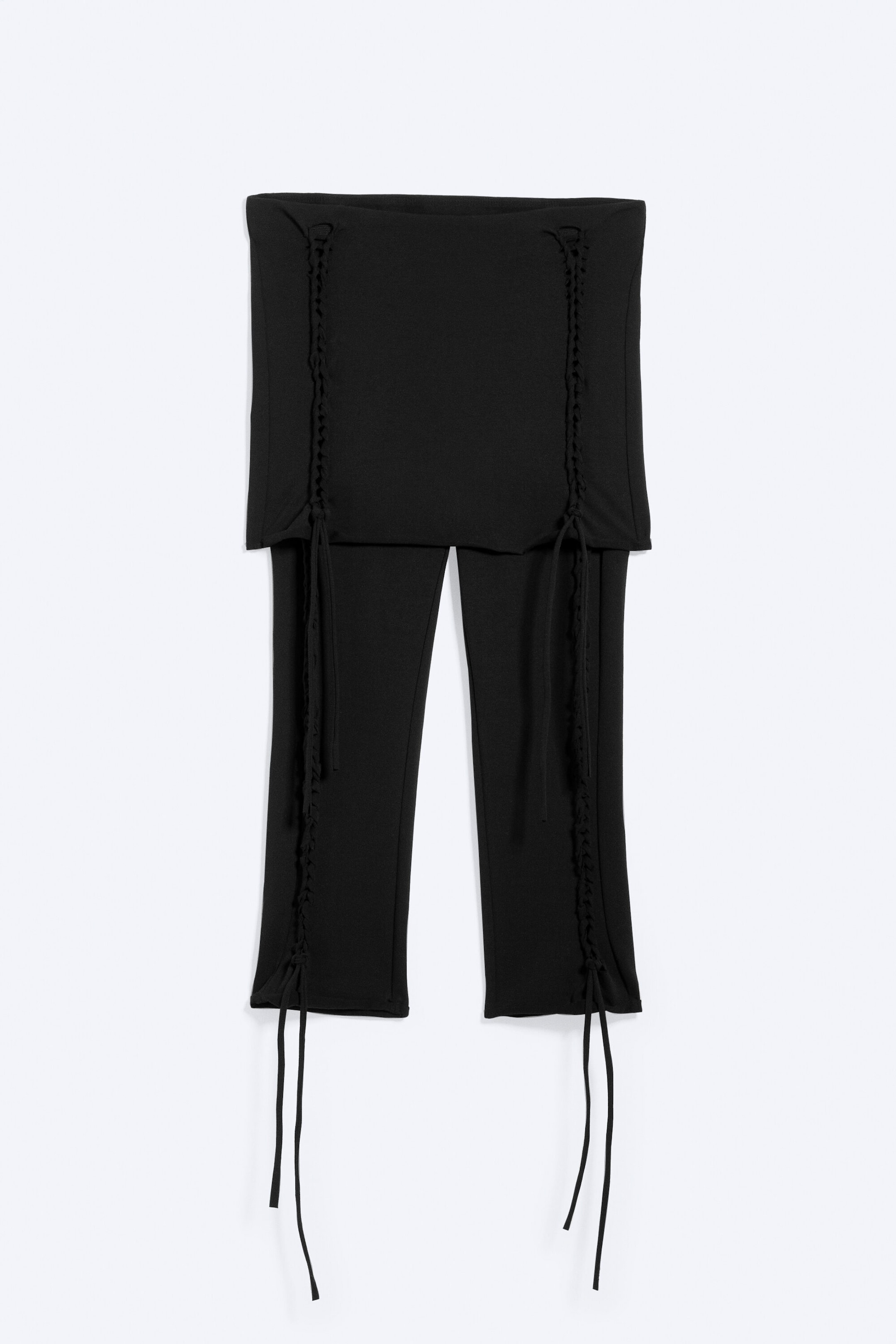 Black - Jersey Knot Trousers - 3