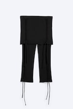 Black - Jersey Knot Trousers - 3