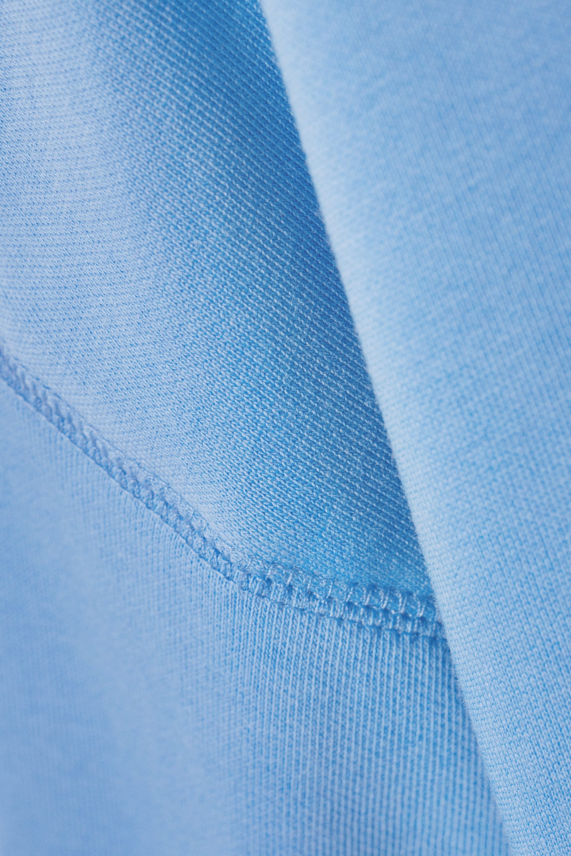 Bright Blue - Crop Volume Sweatshirt - 1