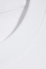 Weiß - Shrunken T-Shirt aus Baumwolle - 4
