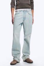 Ghost Blue - Light Blue - Mercury Mid Rise Relaxed Bootcut Jeans - 4