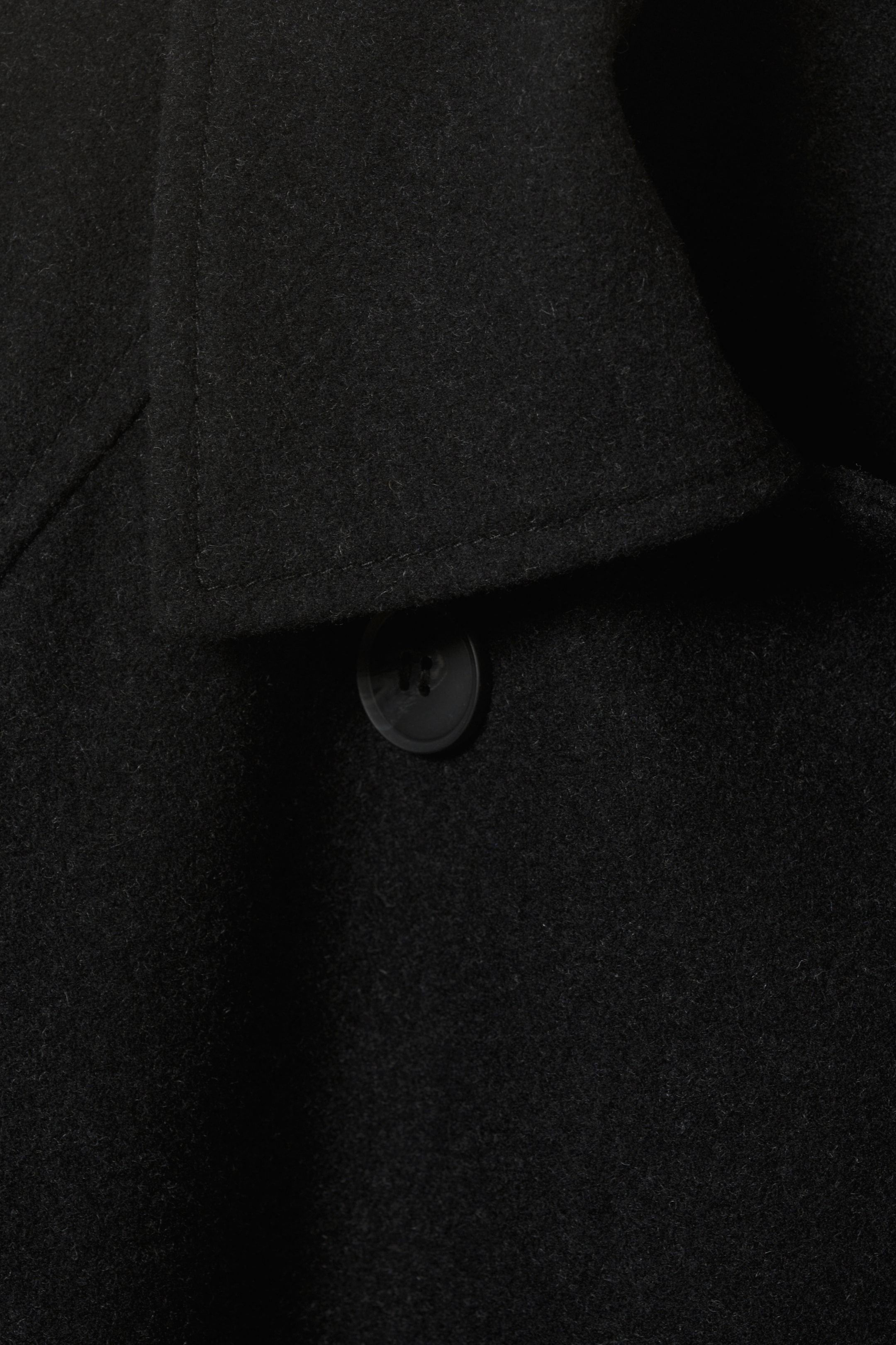 View larger image: Oversized Double-Breasted Wool-Blend Coat - Black Melange - Ladies | H&M GB 2