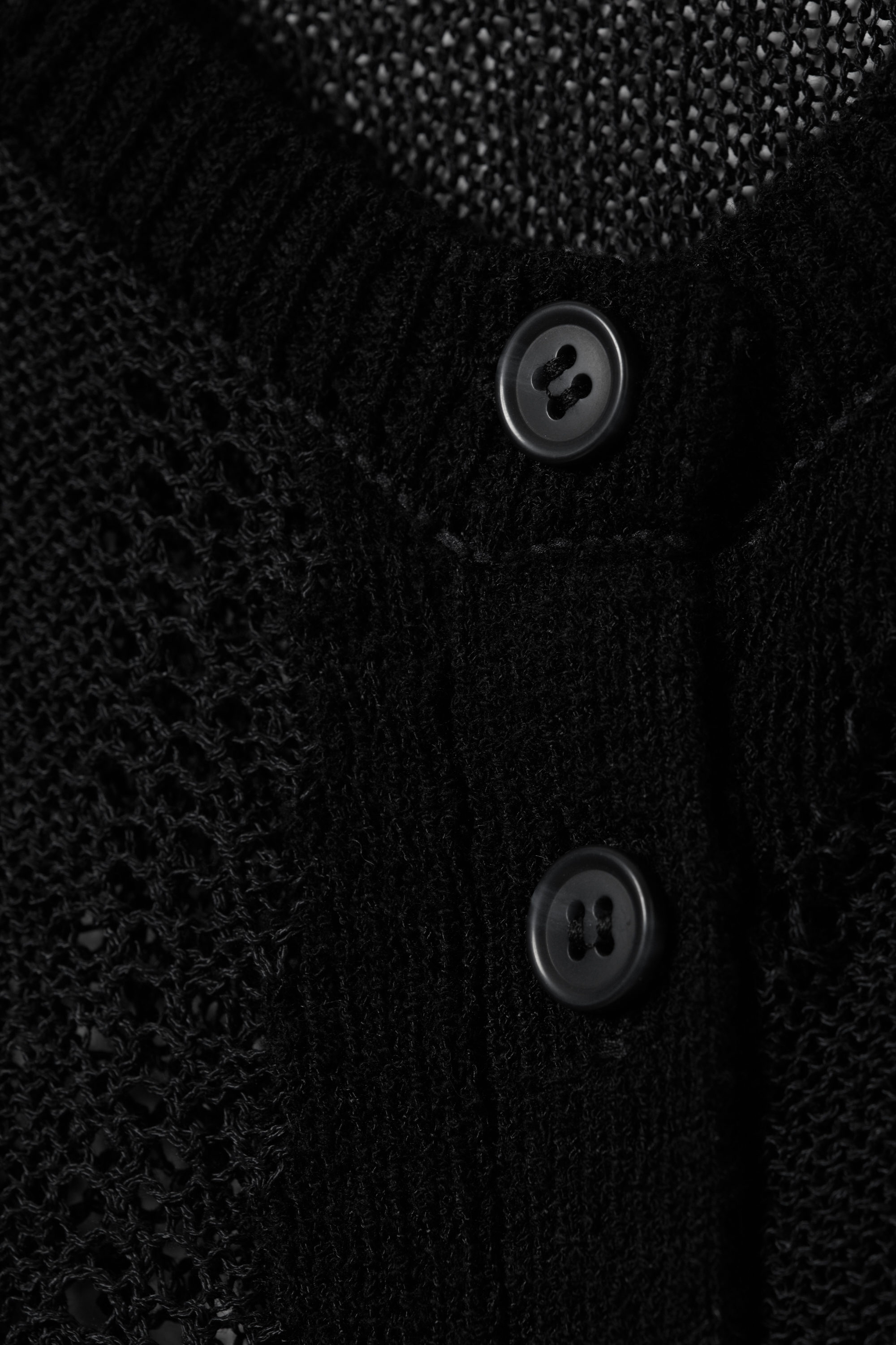 Dark Grey - Slim Fit Textured Knit Cardigan - 4