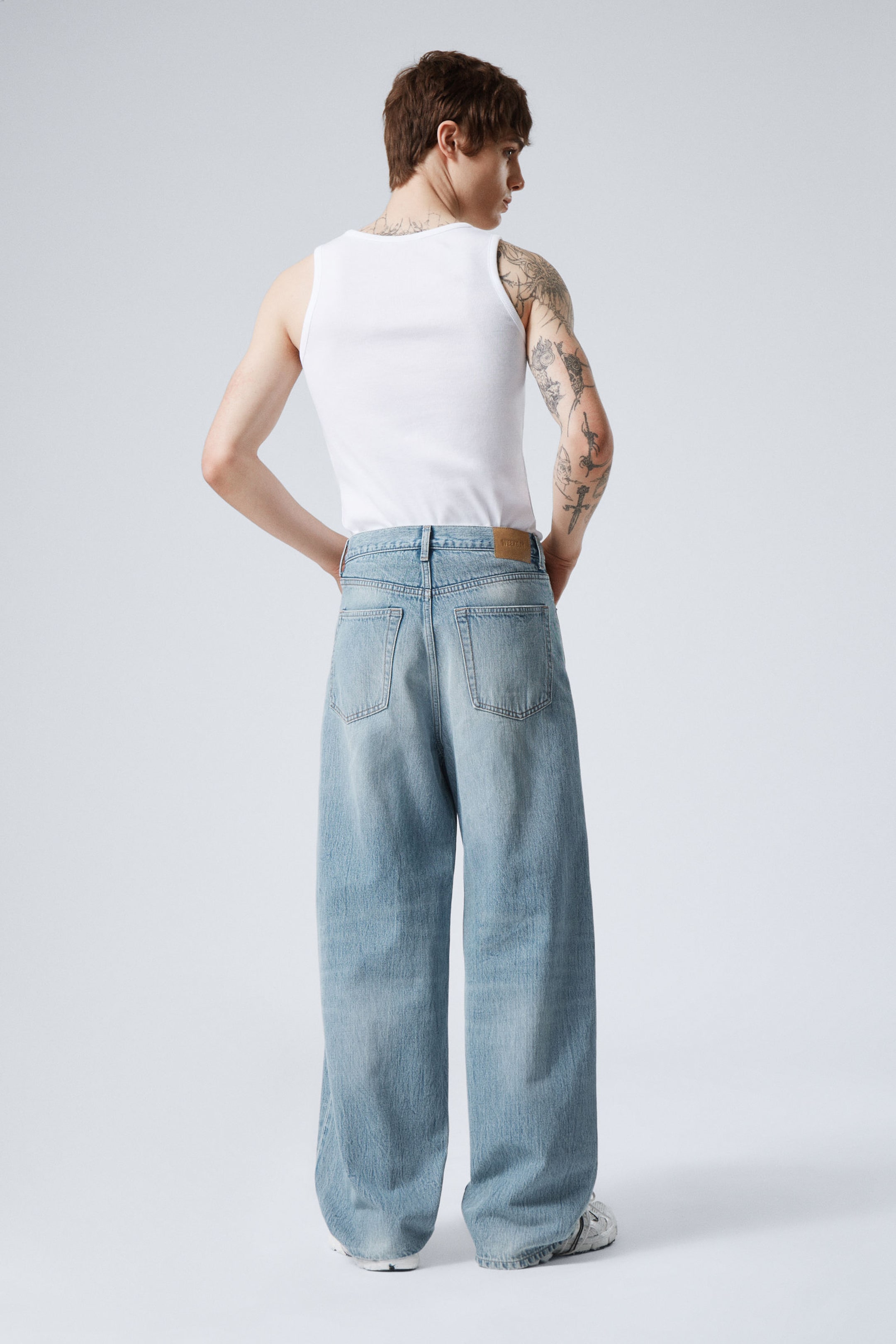 Blue Stream - Medium Blue - Astro Loose Baggy Leg Jeans - 9