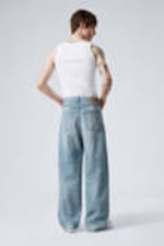 Blue Stream - Medium Blue - Astro Loose Baggy Leg Jeans - 9