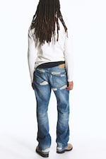 Blue Mist - SPACE MID RISE RELAXED STRAIGHT JEANS - 5