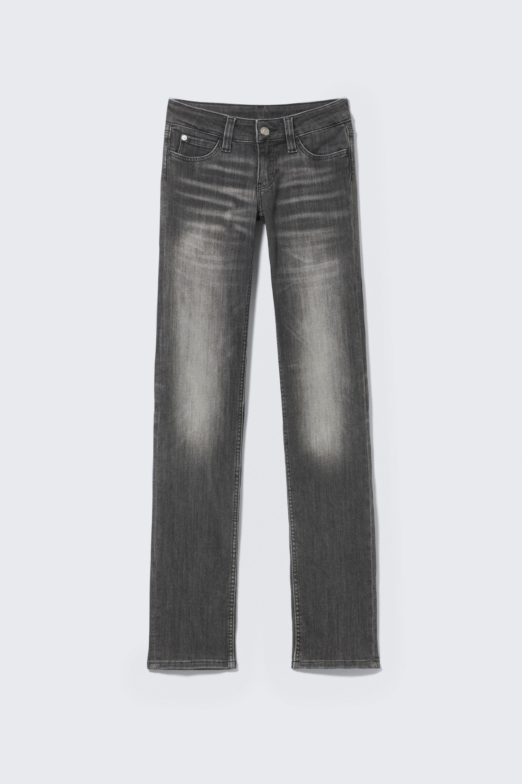 Swab Black - Sleezie Low Waist Skinny Straight Jeans - 1