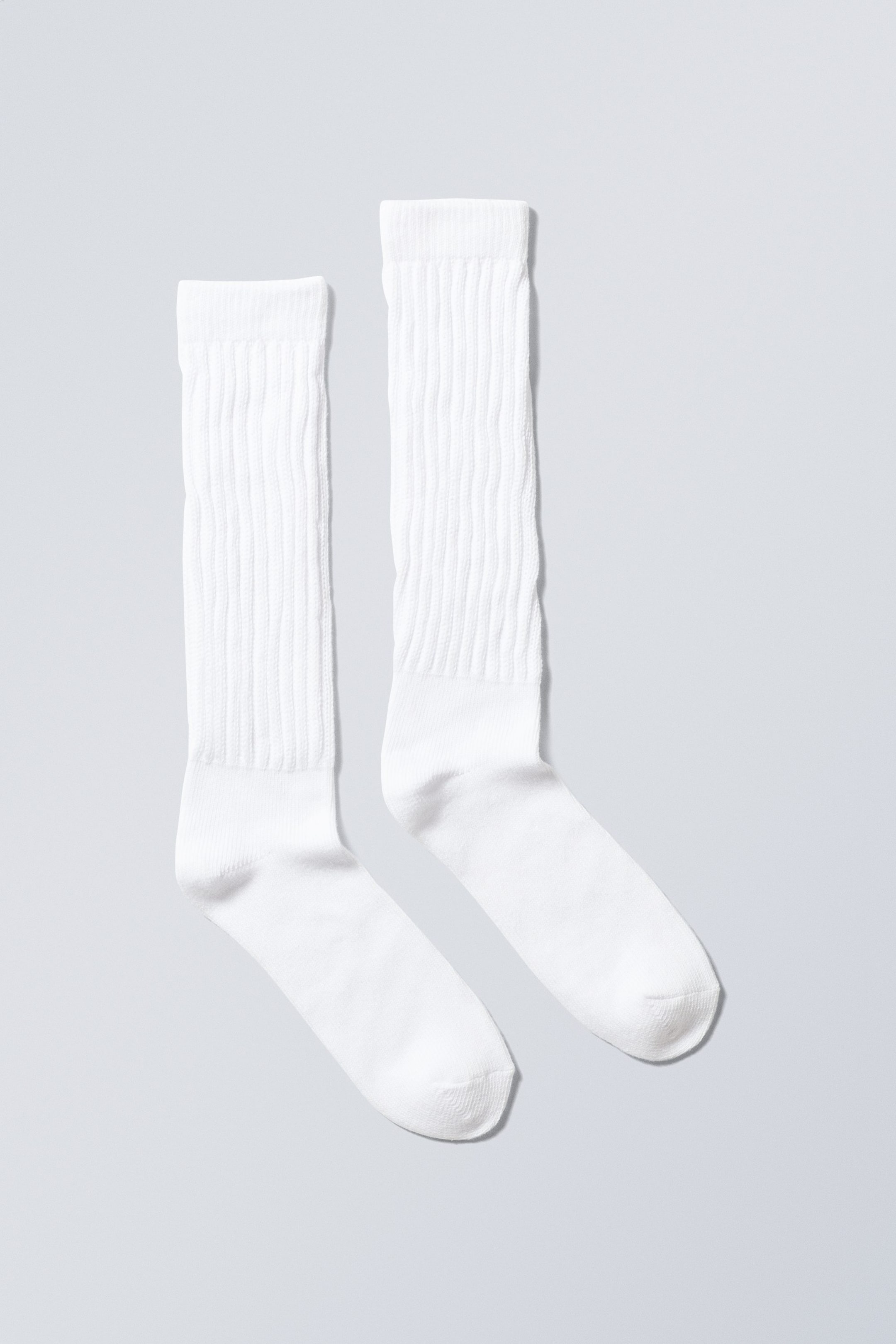 White - State Slouch Socks - 0