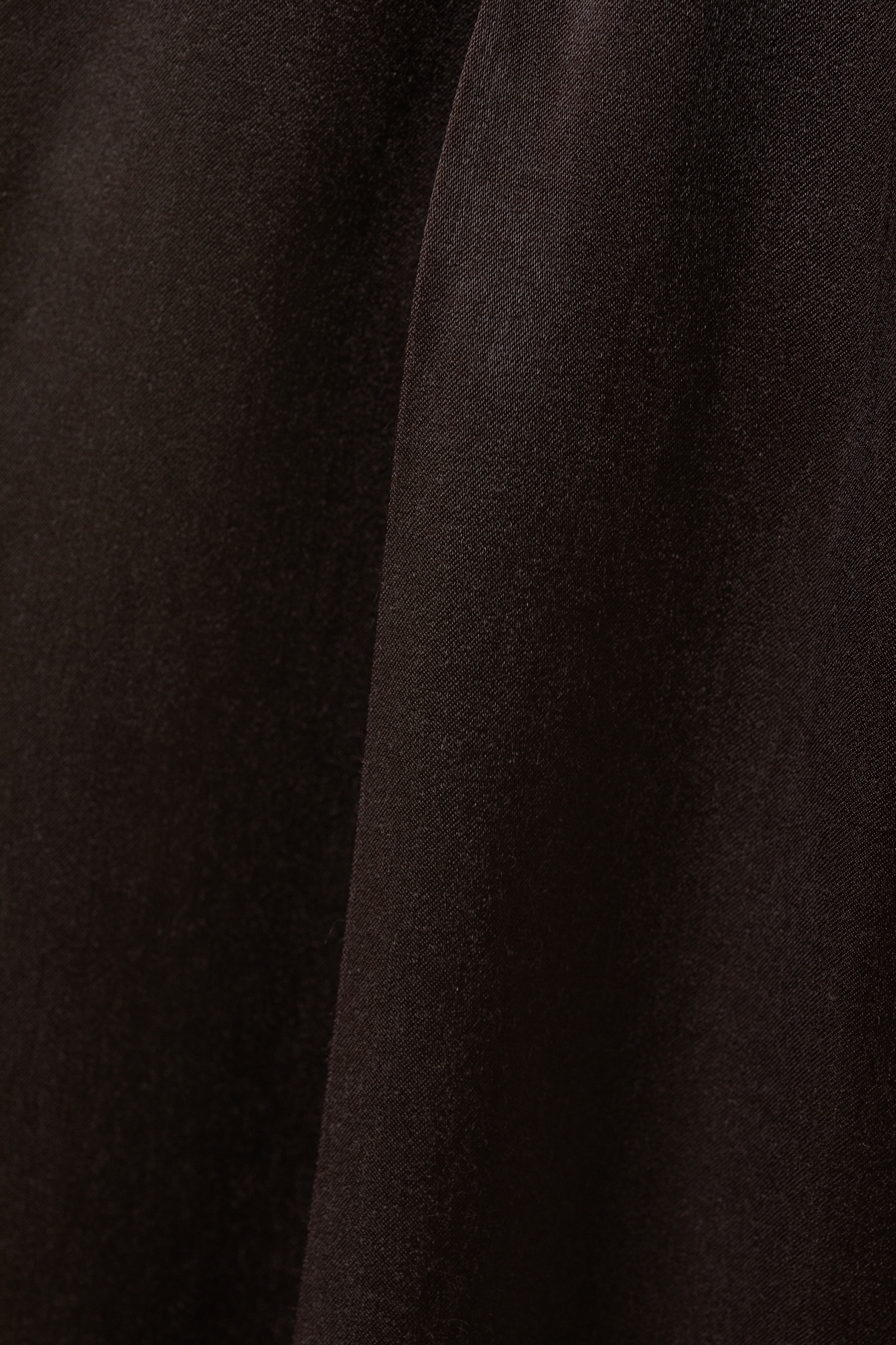 Zobacz większy obraz: High Waisted Wide Leg Satin Trousers - Ciemnobrązowy - ONA | H&M PL 5