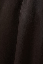 Dark Brown - High Waisted Wide Leg Satin Trousers - 4