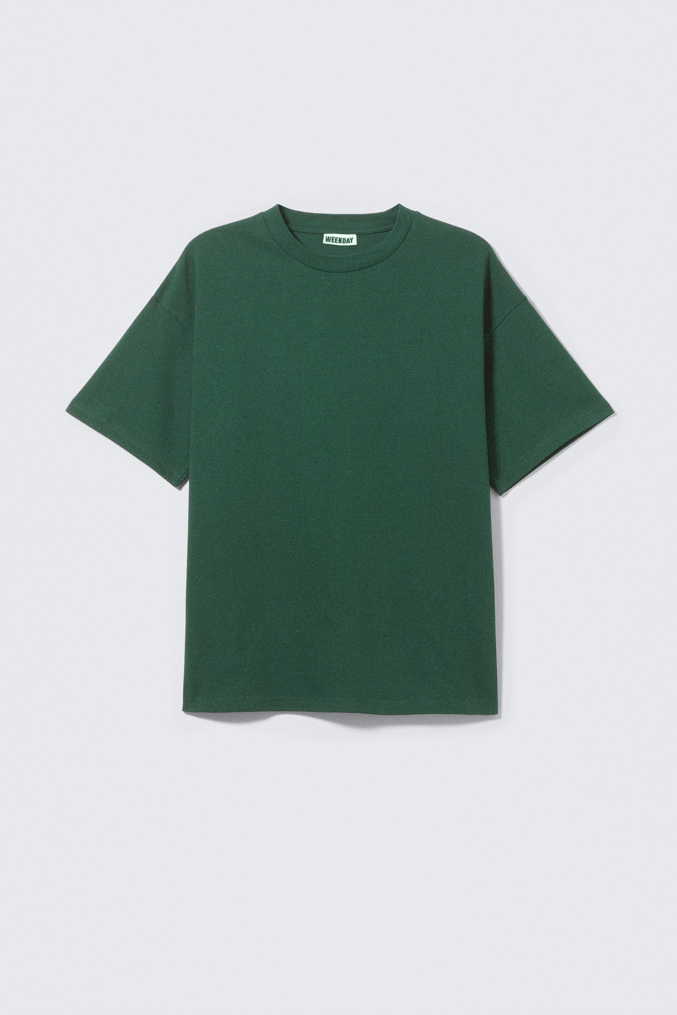 Mörkgrön - Lös Boxig T-shirt