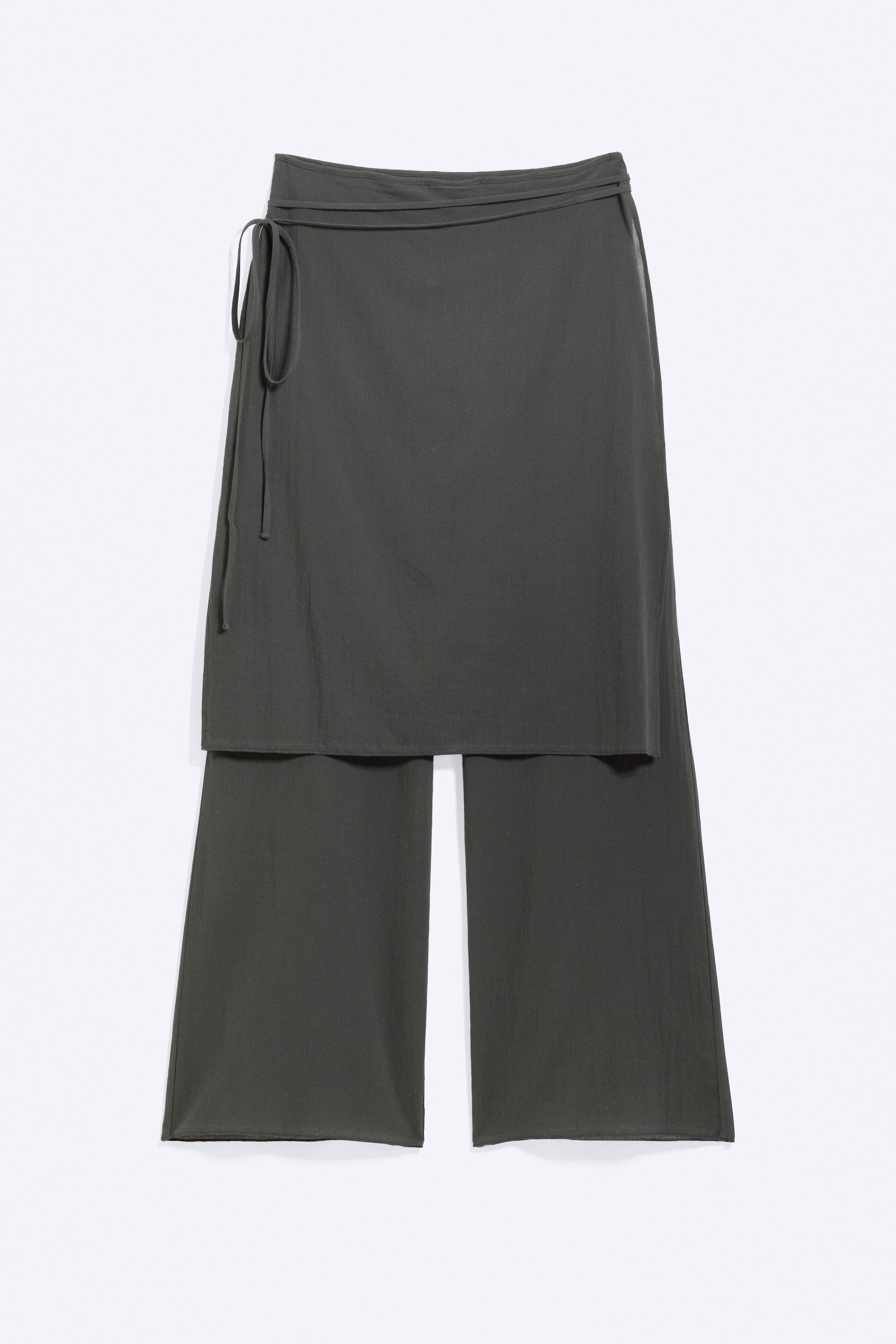 Pantaloni a gonna trasparenti - Grigio scuro