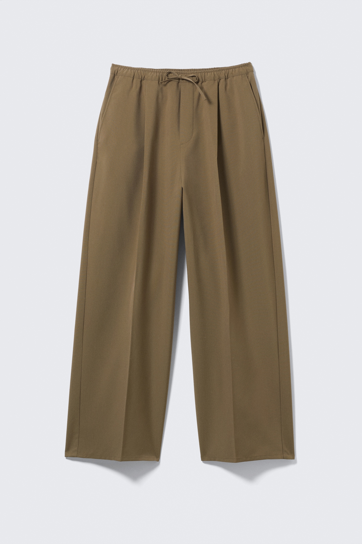 Oversized Suit Trousers - Beige/Zwart - 2