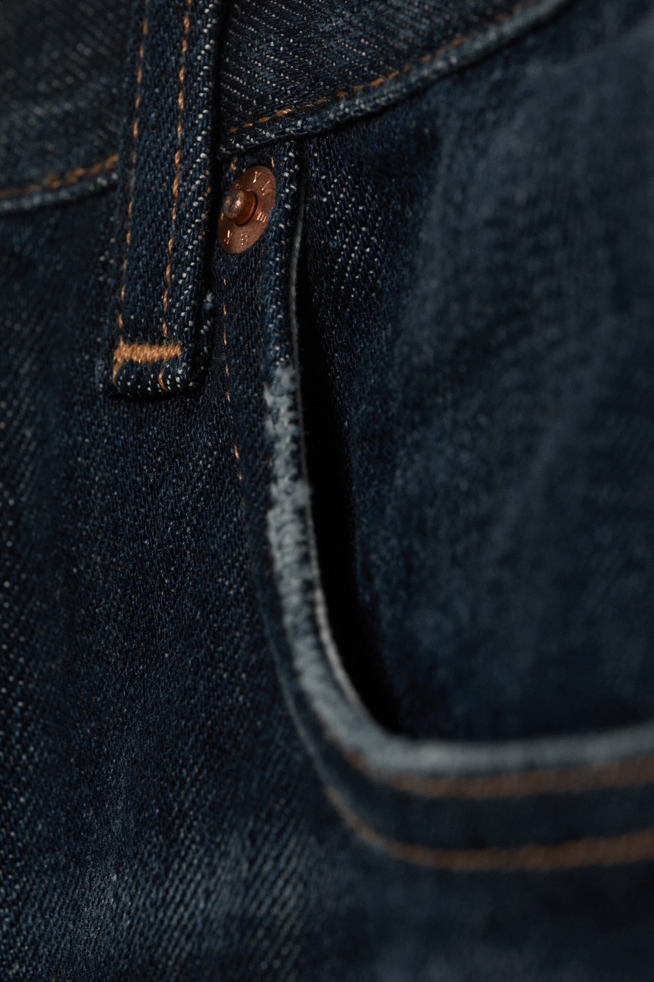 Deep Ocean Blue - Dunkelblau - Solar Regular Waist Loose Wide Unisex Jeans - 8