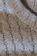 Mole & Blue Fade Stripes - Connor Wool Blend Sweater - 1