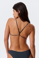 Dark Blue Shimmer - Racerback Triangle Bikini Top - 2
