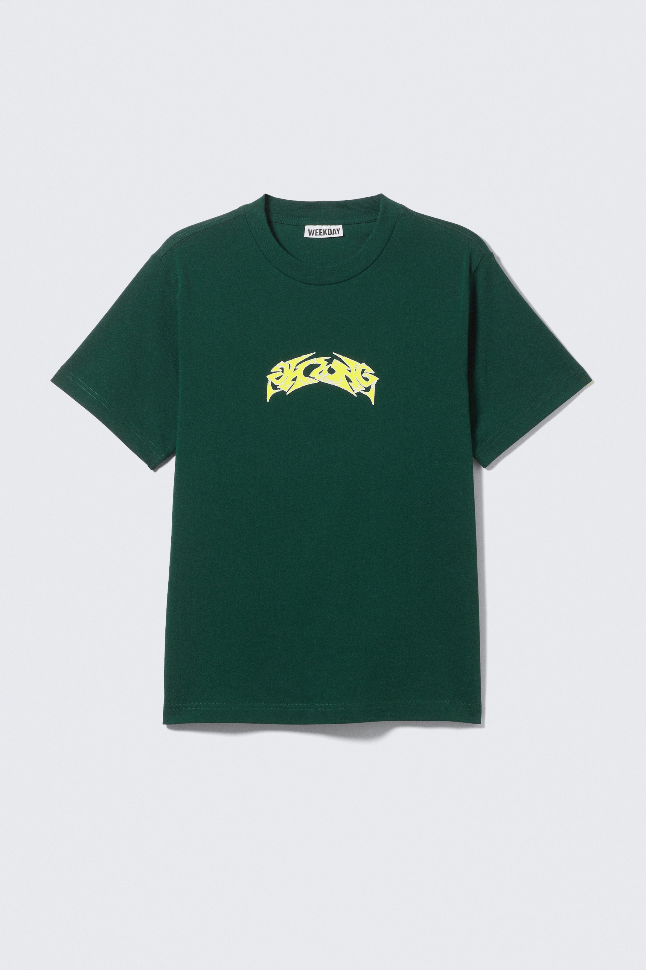 Ver imagen más grande: Camiseta boxy con estampado gráfico - Verde oscuro - Bingo - HOMBRE | H&M ES 1