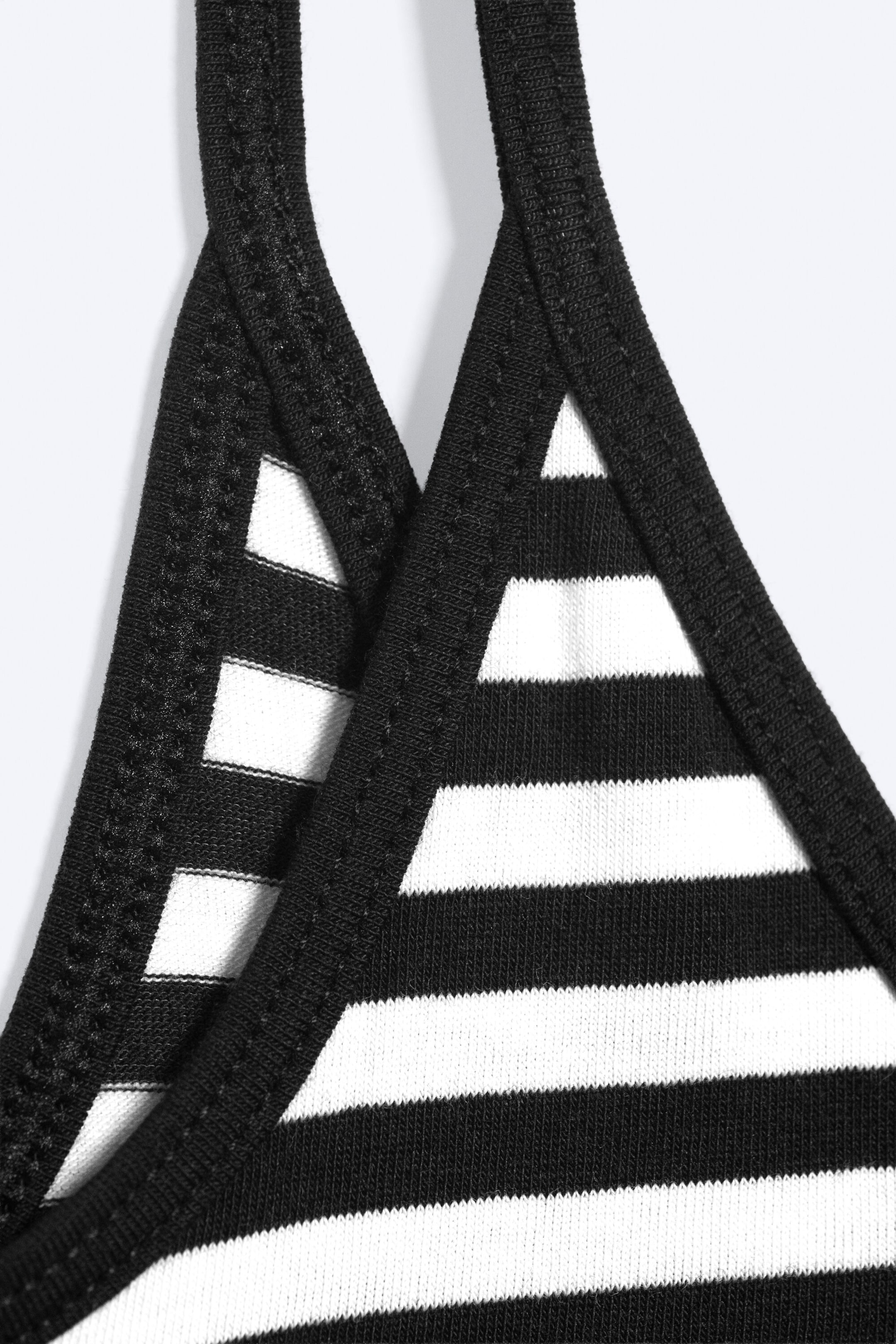 White & Black Stripes - Tanktop met smalle bandjes - 4