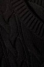 Black - Cable Knit Cotton Vest - 5