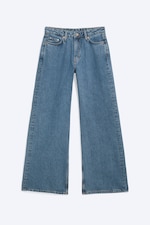 Pony Blue - Mittelblau - Paz Mid Waist Wide Jeans - 5
