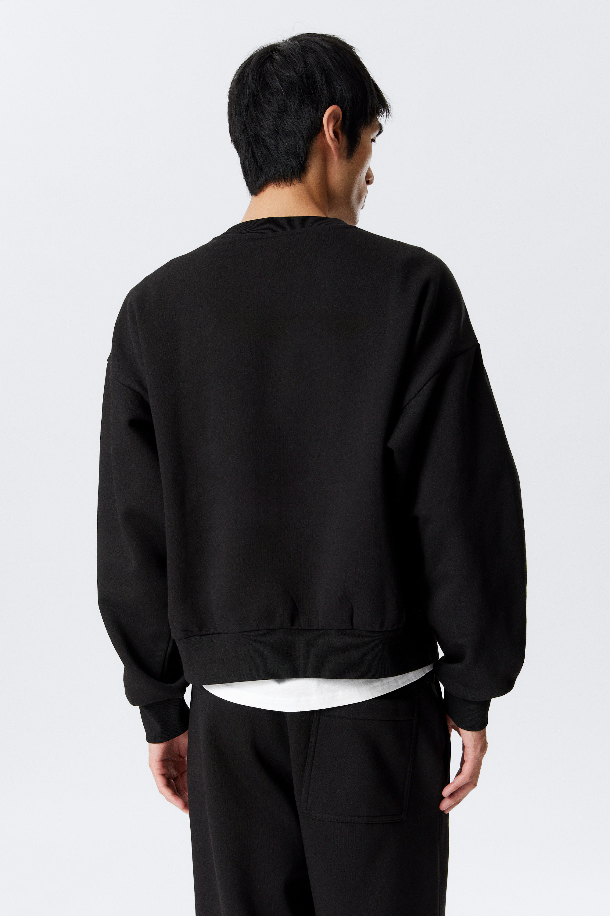 Black - Loose Fit Sweatshirt - 2