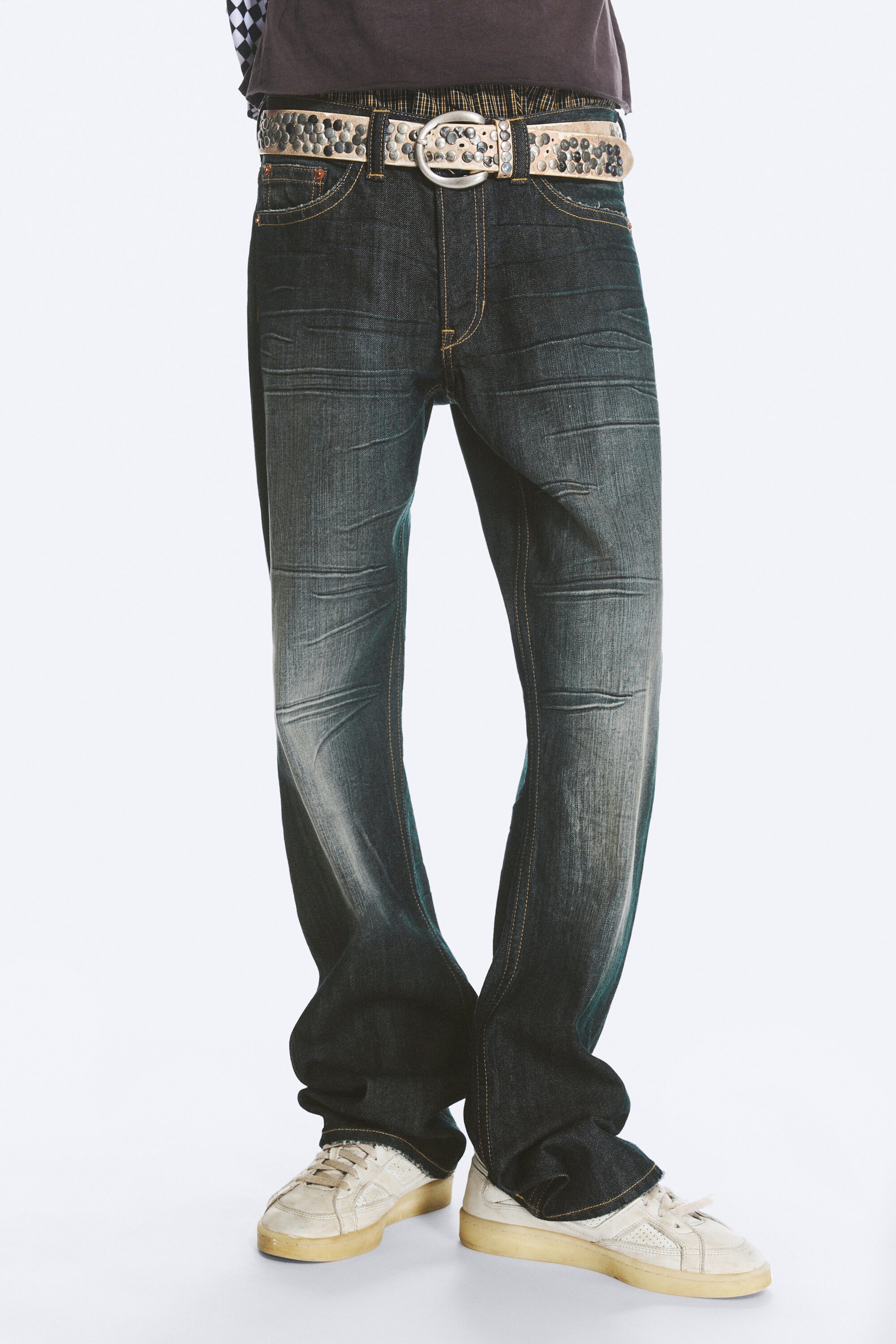 Blue Shadow - Dunkelblau - Struggle Low Waist Slim Bootcut Jeans - 2