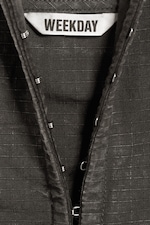 Gris foncé - Haut dos nu col V ripstop - 6