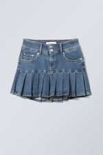 Mineral blue - Ashley Short Pleated Skirt - 0