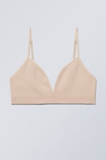 Beige - Cat Triangle Bra - 0