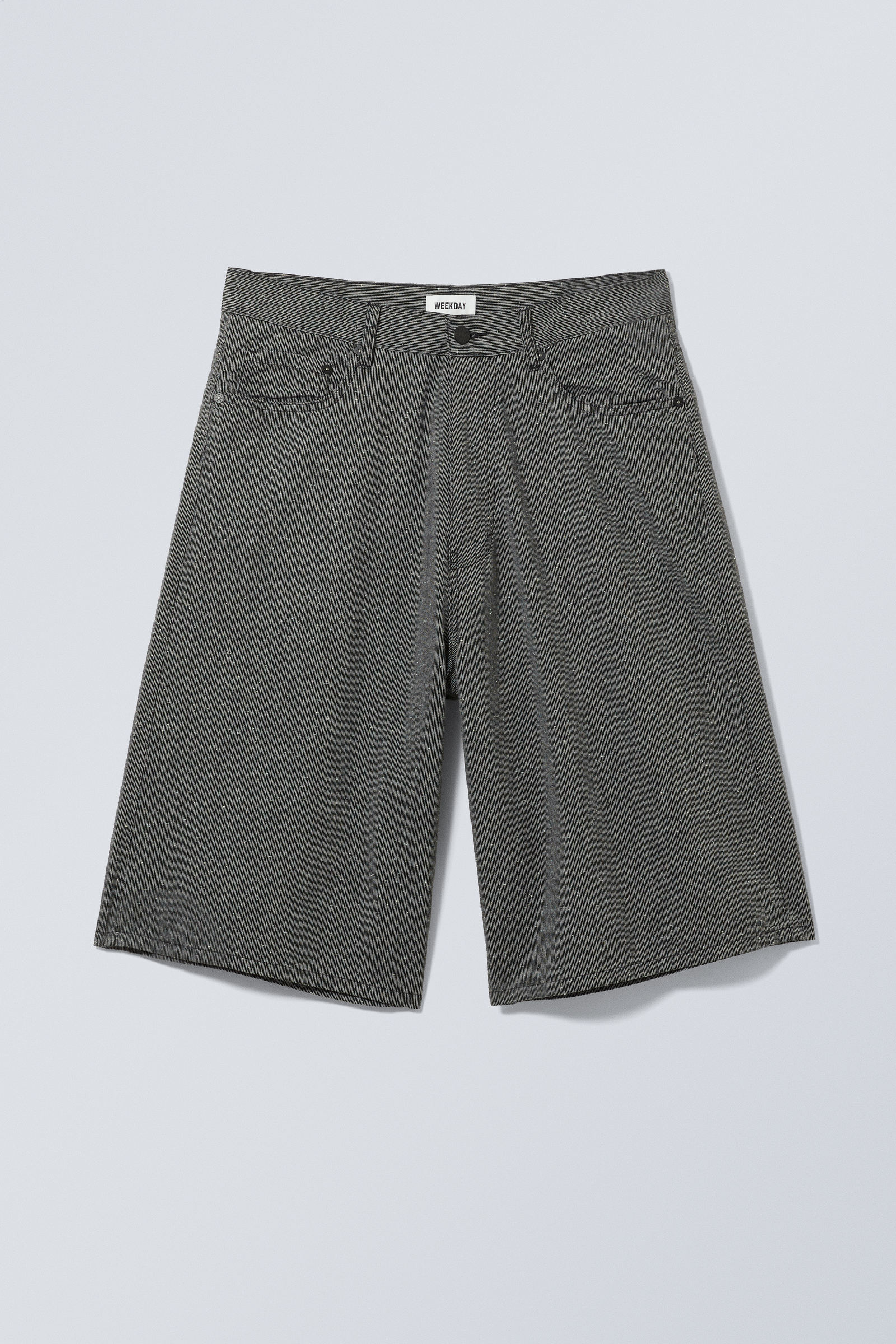 astro loose striped shorts - Black Stripe | Weekday WW
