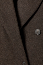 Dark Brown - Logan Double-Breasted Wool-Blend Coat - 1