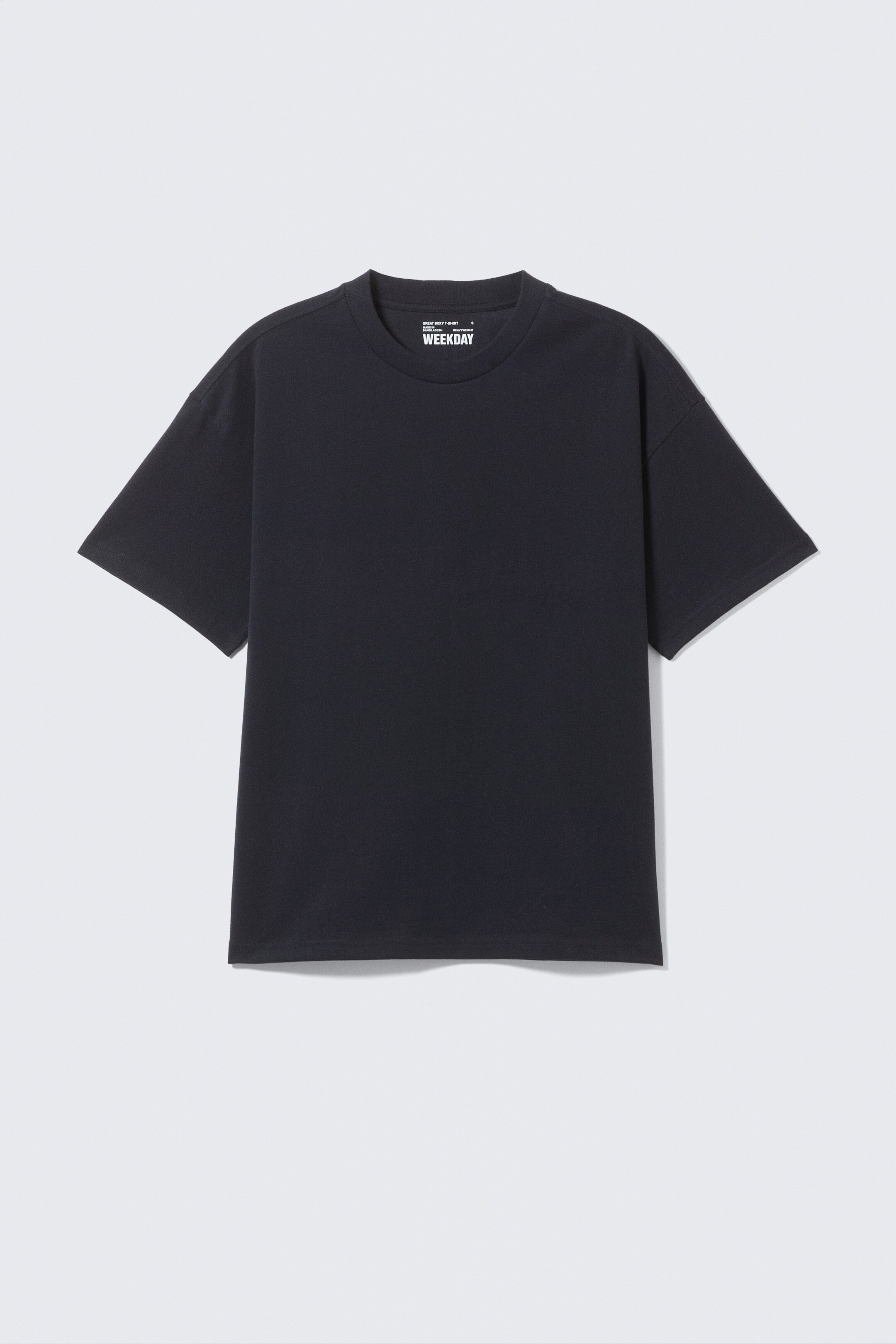 Προβολή μεγαλύτερης εικόνας: Great Boxy Heavyweight T-Shirt - Dark Navy Blue - Men | H&M GR 4