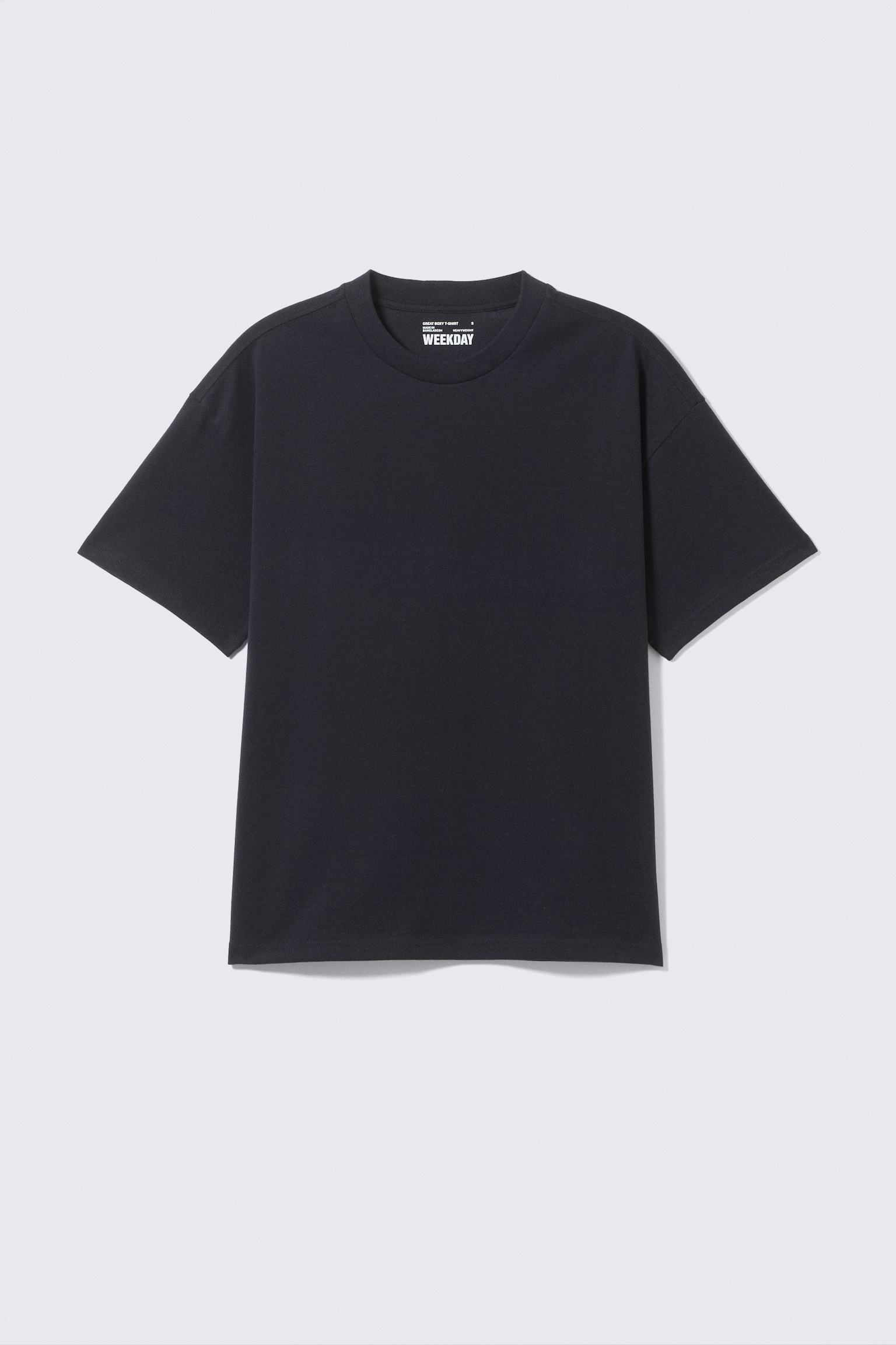 Great Boxy Heavyweight T-Shirt - Dark Navy Blue/Tmavě modrá/Black/White/Light Grey/Tmavě šedá/Khaki Green/Dark Green/Světle zaprášená modrá/Světle šedý melír - 2