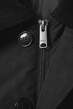 Svart - Oversized polstret nylonjakke - 1