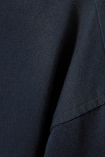 Dunkles Marineblau - Oversized-T-Shirt mit langen Ärmeln - 1