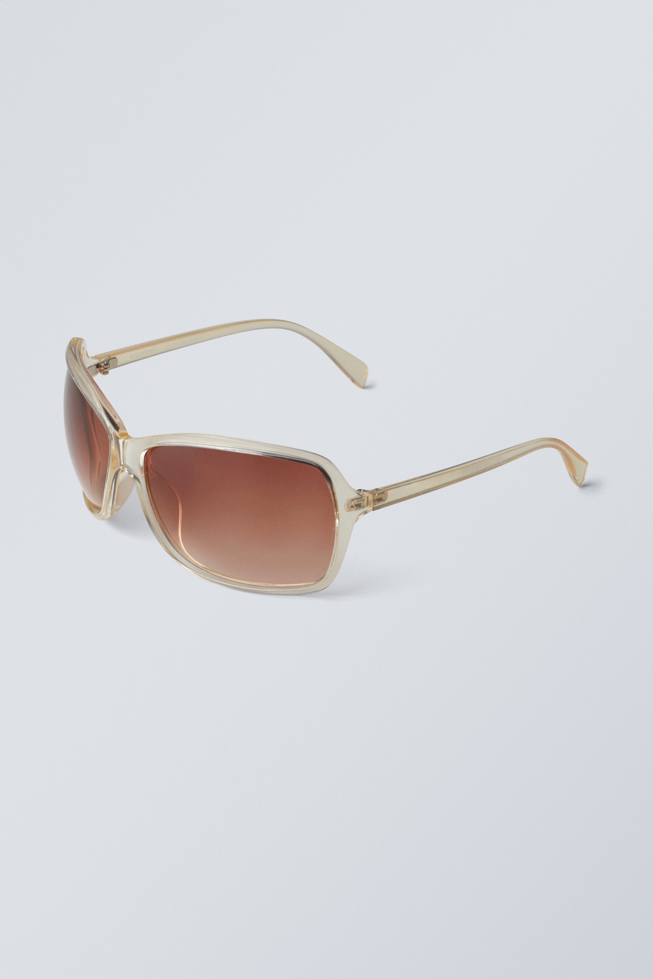 Transparent Dark Mole - Transparent Oval Sunglasses - 1