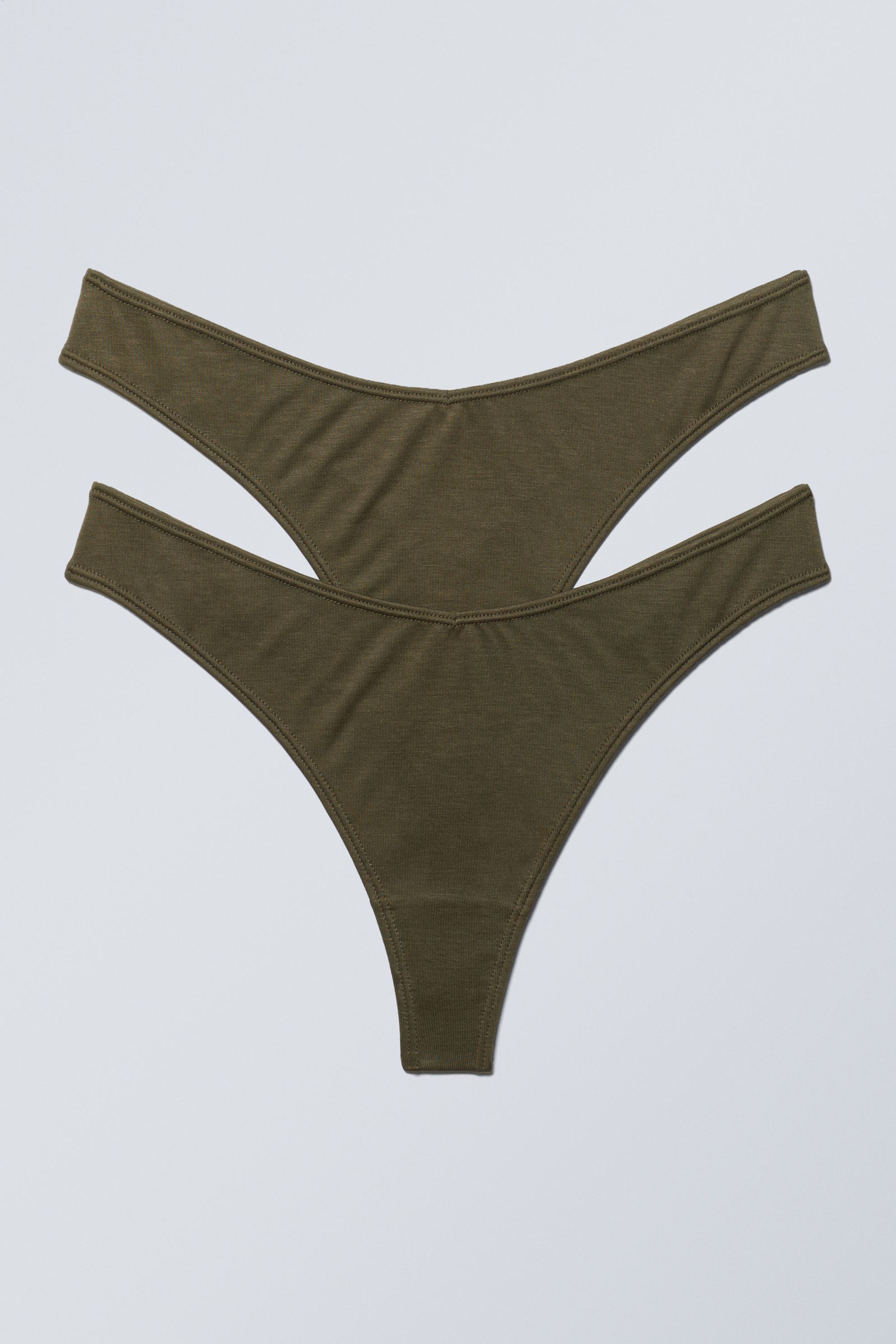 #535143 - 2-pack Low Waist Modal Thongs - 1