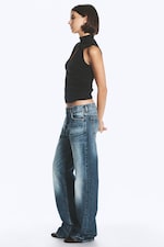 Milano Blue - Mellanblå - Sonic Low Waist Regular Straight jeans - 3