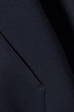 Dark Blue - Oversized Scuba Hoodie - 5