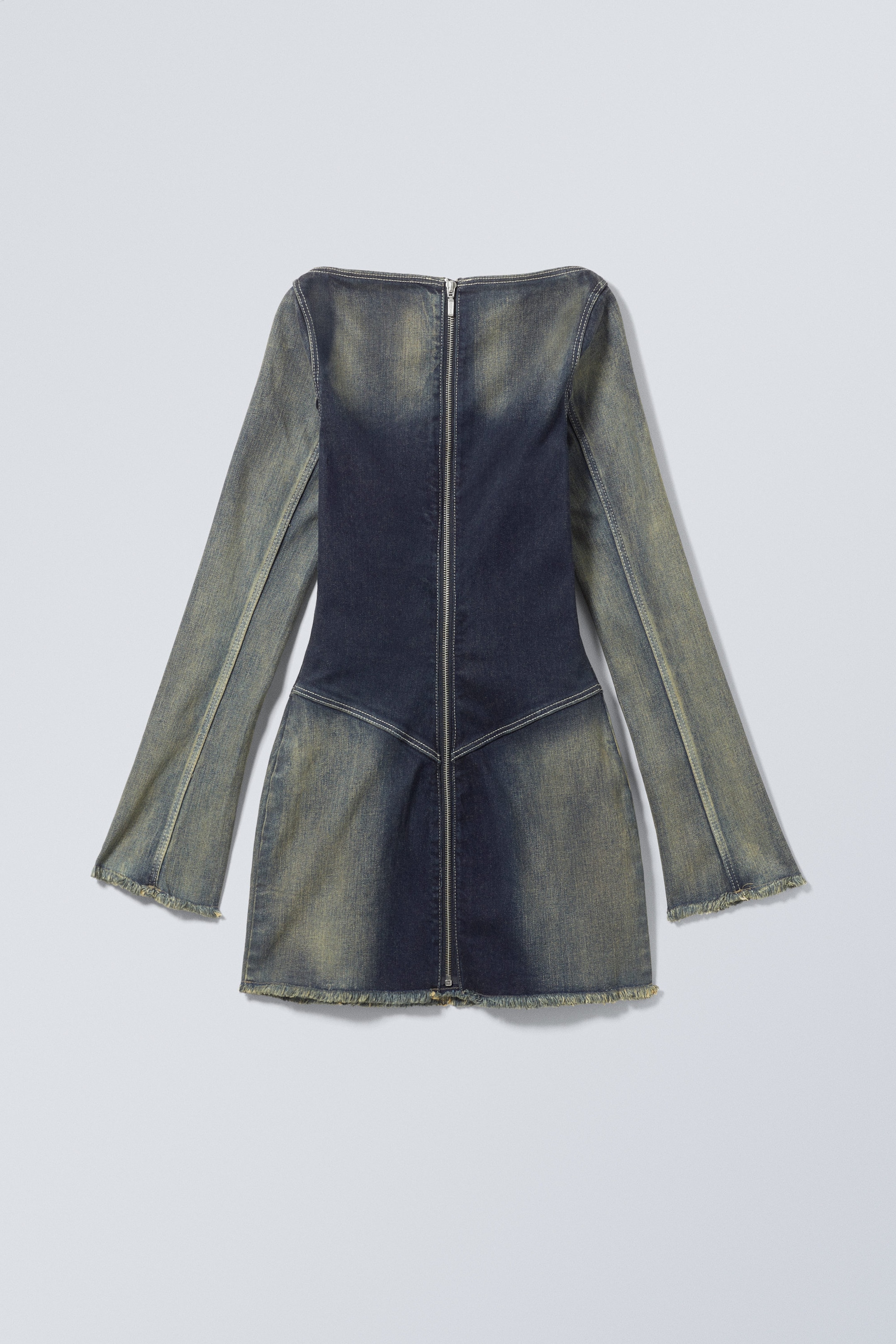 Mole Blue - Vincent Long Sleeve Denim Dress - 1