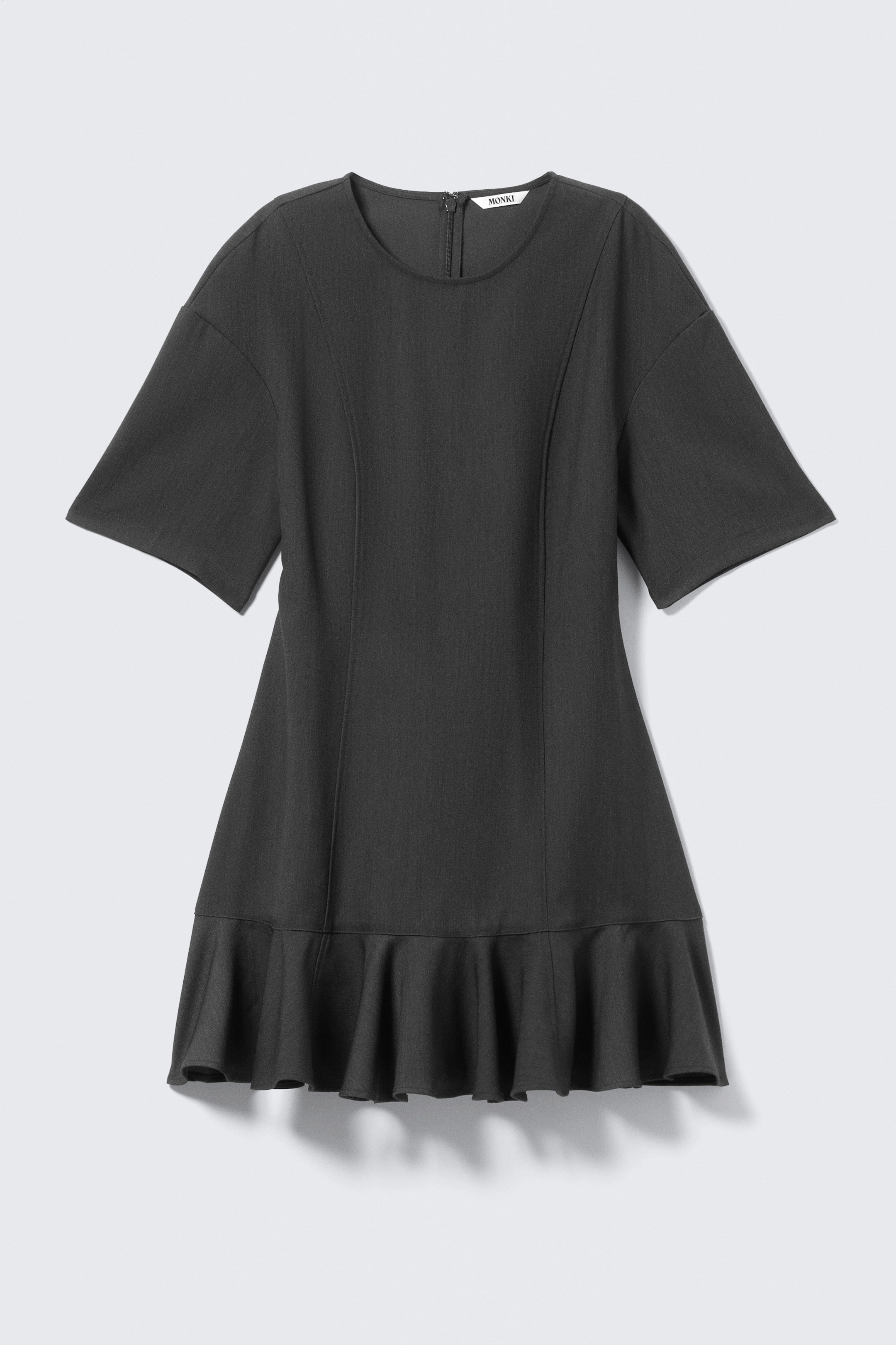 Dark Grey - Fit-and-Flare Mini Dress - 4