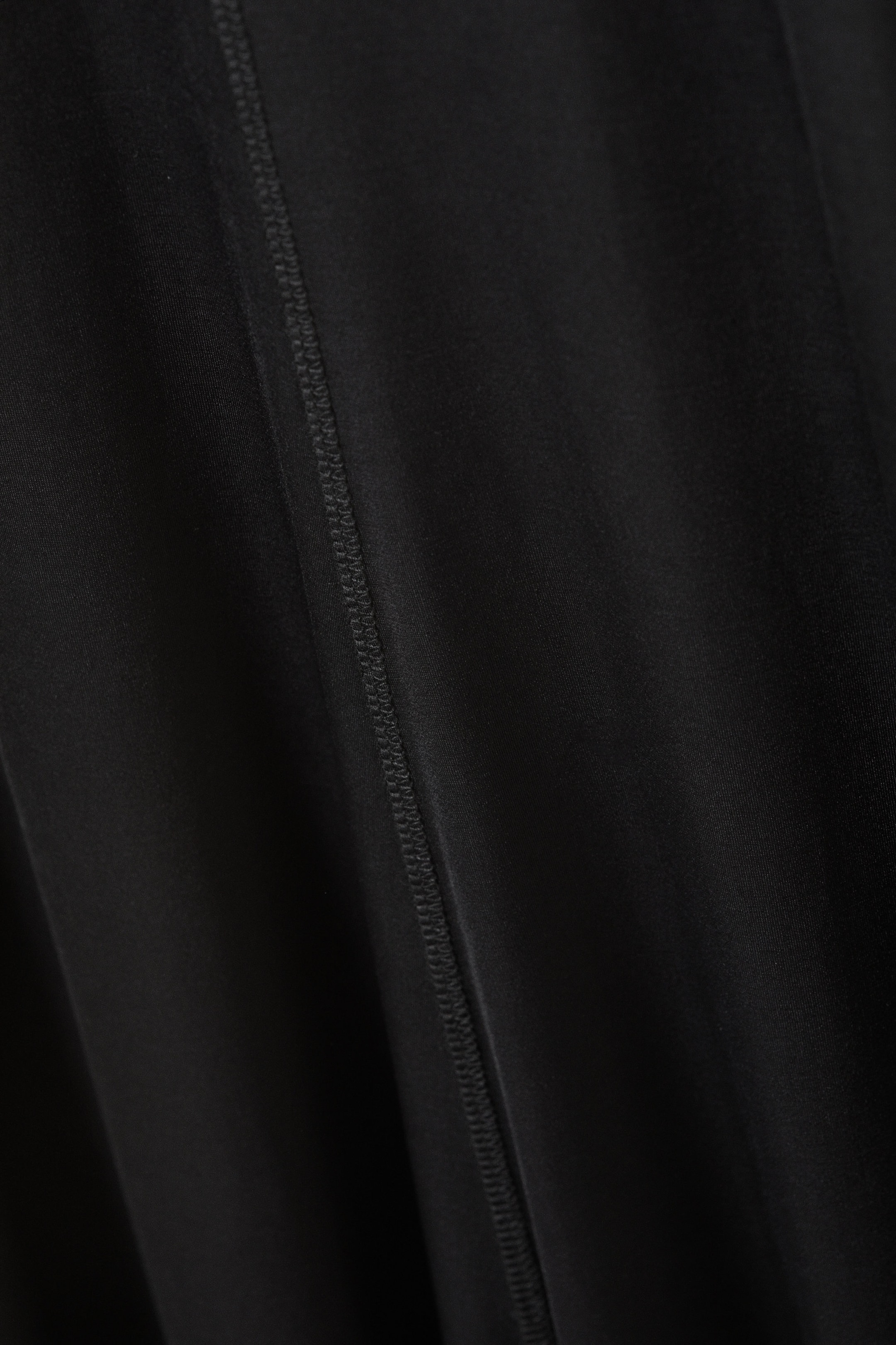 Black - Sporty Short Sleeve Maxi Dress - 1