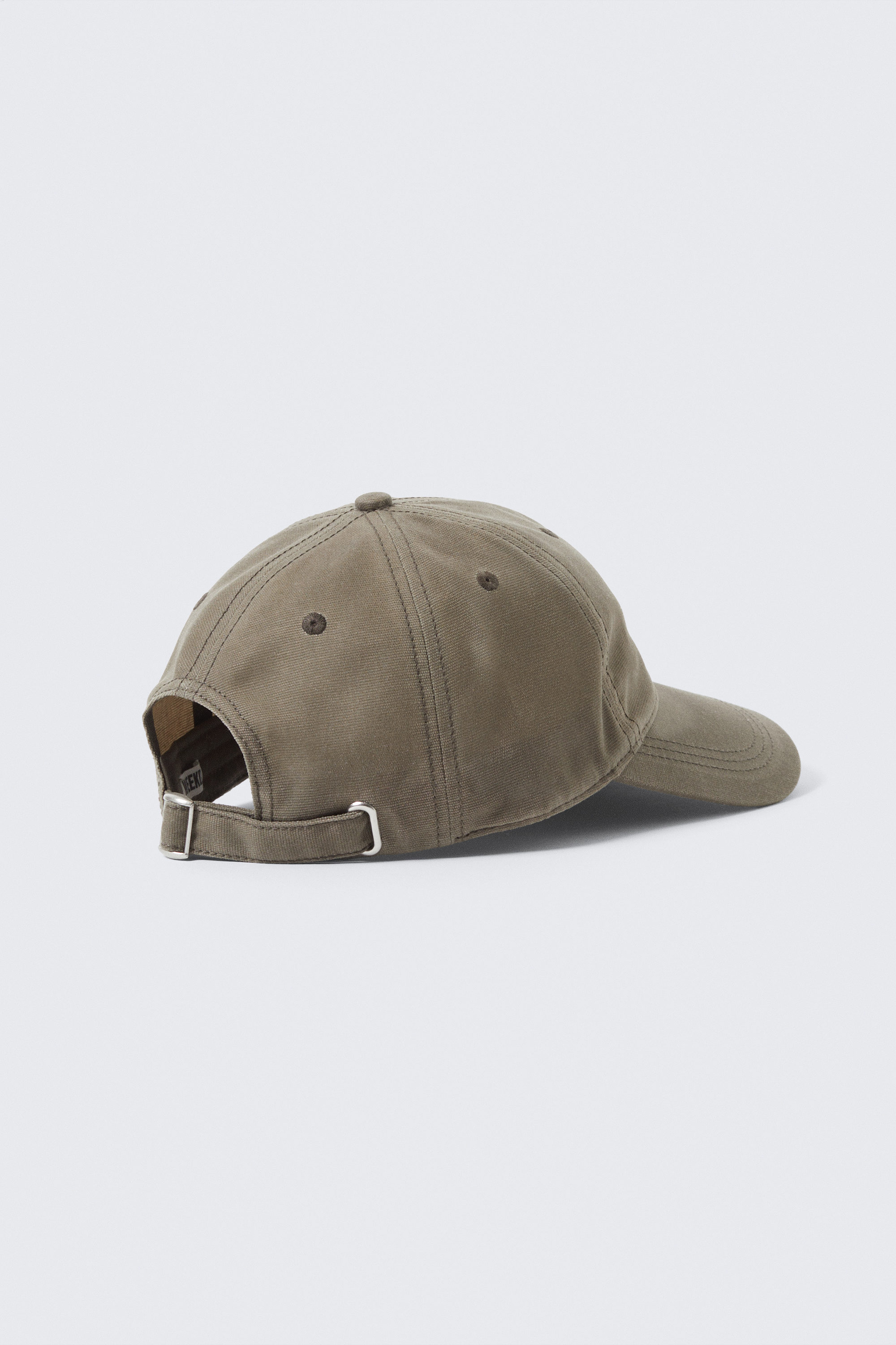 Dunkles Graubraun - Basecap aus gewachster Baumwolle - 2