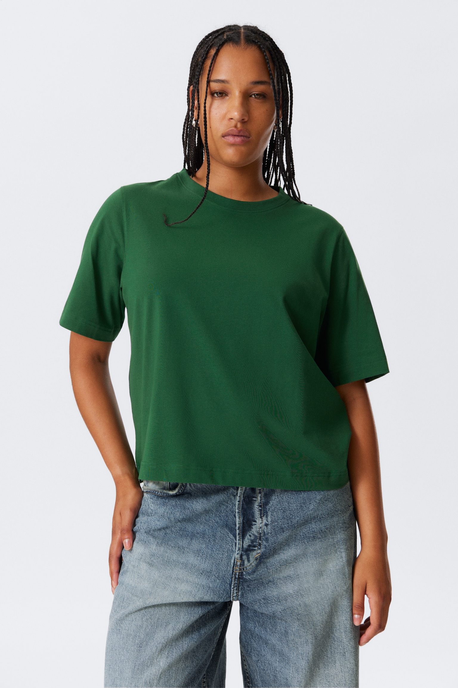 Perfect Boxy T-shirt - Dark Green/White/Black/Dark Blue/Khaki Green