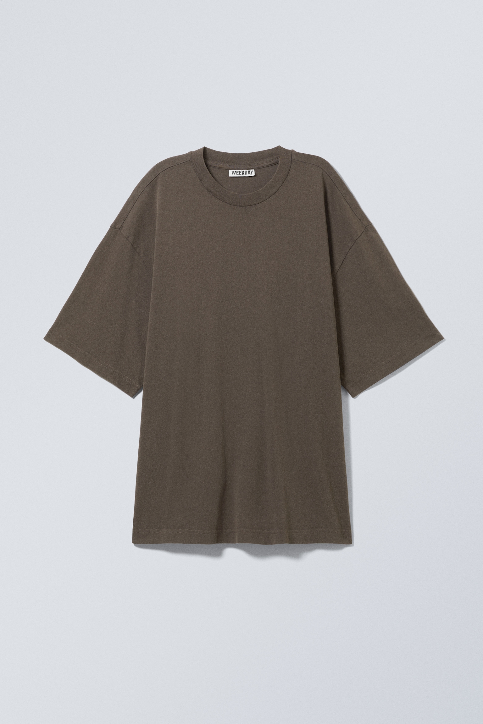 Soft Oversized T-shirt - Washed Dark Brown