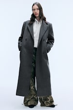 Dark Grey Melange - LOGAN DOUBLE-BREASTED WOOL-BLEND COAT - 2