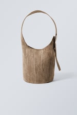 Washed Beige - Canvas Bucket Bag - 0