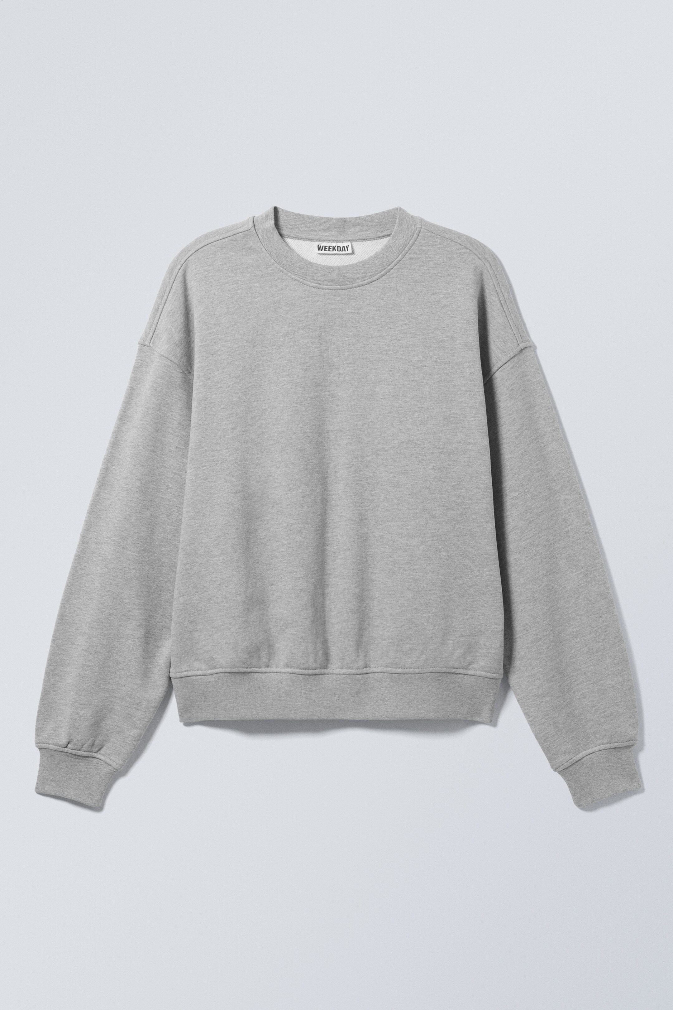 Visa större bild: Tung boxig terry-sweatshirt - Ljus gråmelerad - HERR | H&M SE 1
