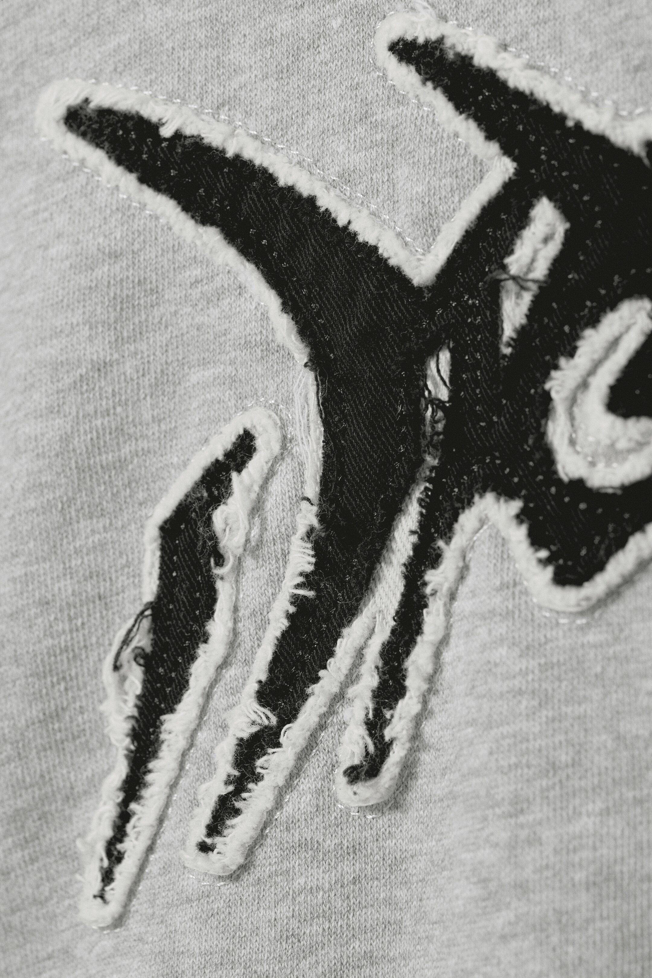 Visa större bild: Boxig Printad Zip-Hoodie - Gråmelerad - Dream - HERR | H&M SE 6