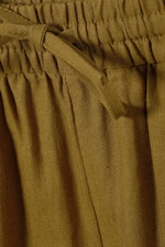 Khaki green - Tyler Linen Mix Shorts - 1